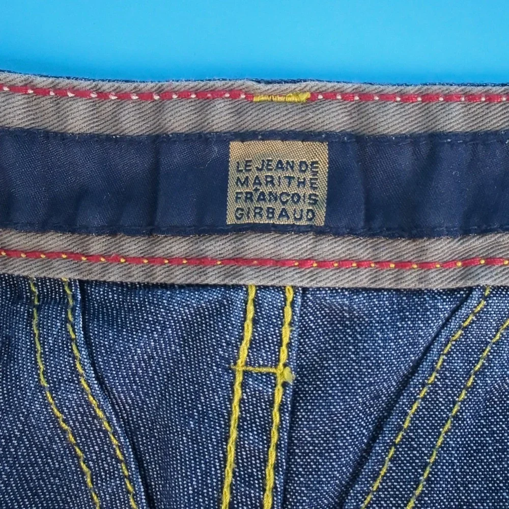 Marithe Francois Girbaud Men Wide Leg Baggy Jeans Blue Y2K 38M Skate JNCO style